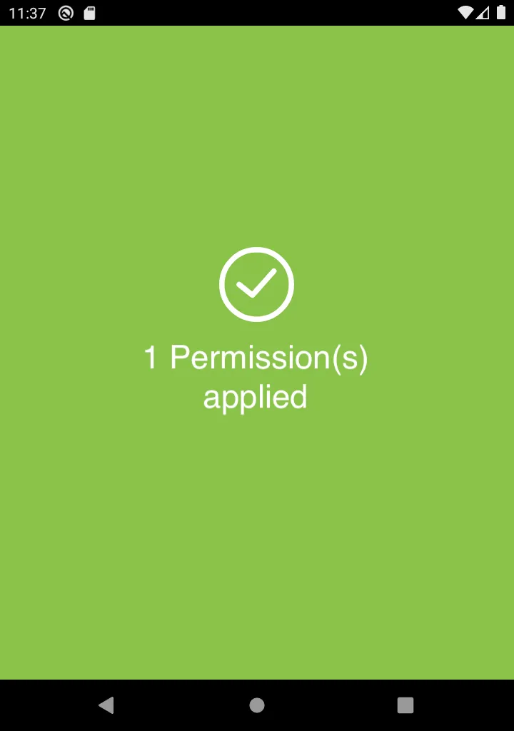 Operator Permissions Applied
