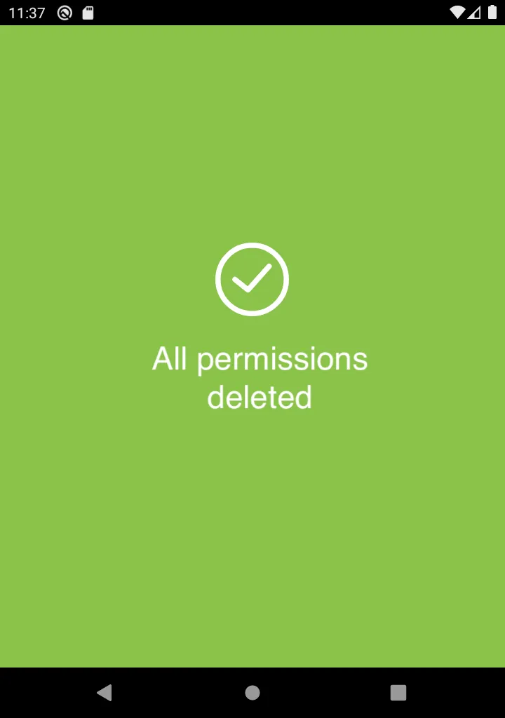 Operator Permissions Deleted
