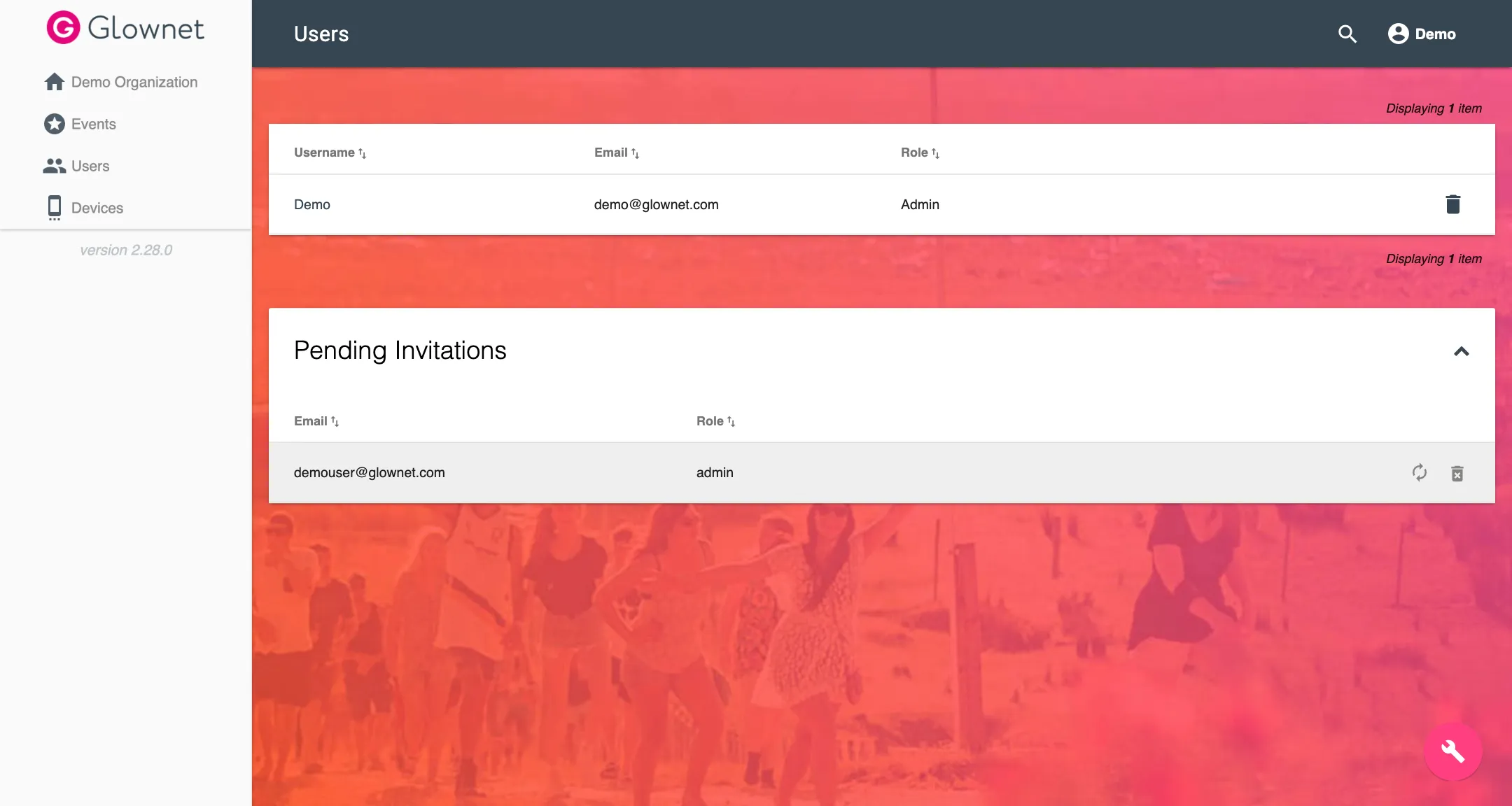 Pending Invitations