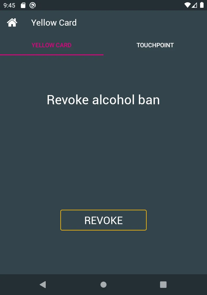 yellow card revoke